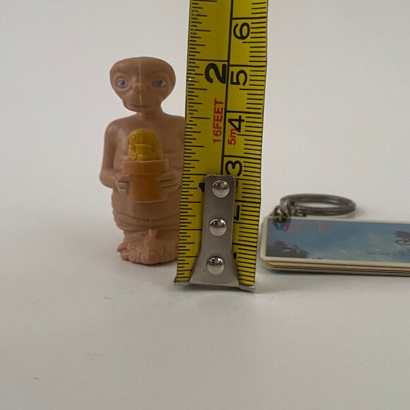 Vintage E.T. movie keychain Plastic Photo Film Strip 1982 80s , figure lot - Picture 10 of 10